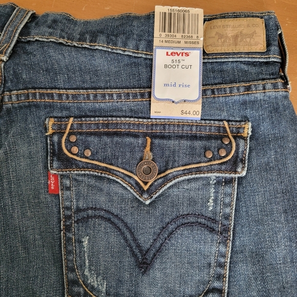 Levi's Women's 515 Bootcut Mid-rise Jeans Size 14 NWT - Picture 9 of 10